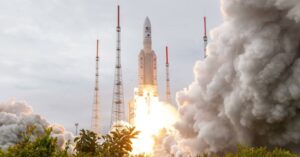 Read more about the article Europe’s Juice space mission blasts off towards Jupiter
<span class="bsf-rt-reading-time"><span class="bsf-rt-display-label" prefix=""></span> <span class="bsf-rt-display-time" reading_time="3"></span> <span class="bsf-rt-display-postfix" postfix="min read"></span></span><!-- .bsf-rt-reading-time -->
