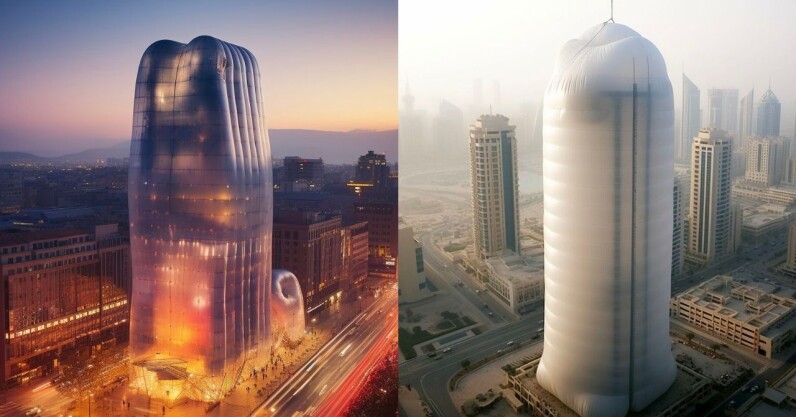 You are currently viewing A glimpse into AI’s future in architecture: Inflatable skyscrapers
<span class="bsf-rt-reading-time"><span class="bsf-rt-display-label" prefix=""></span> <span class="bsf-rt-display-time" reading_time="2"></span> <span class="bsf-rt-display-postfix" postfix="min read"></span></span><!-- .bsf-rt-reading-time -->