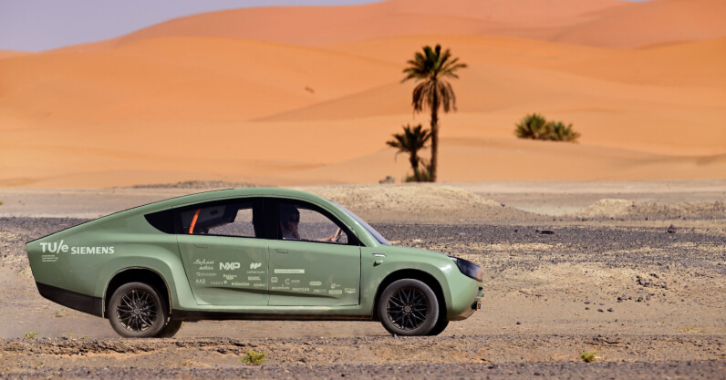 You are currently viewing Dutch solar EV completes 1,000km test drive through the desert
<span class="bsf-rt-reading-time"><span class="bsf-rt-display-label" prefix=""></span> <span class="bsf-rt-display-time" reading_time="2"></span> <span class="bsf-rt-display-postfix" postfix="min read"></span></span><!-- .bsf-rt-reading-time -->