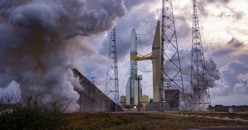 You are currently viewing Europe’s Ariane 6 rocket is ‘ready to rumble’ following full dress rehearsal
<span class="bsf-rt-reading-time"><span class="bsf-rt-display-label" prefix=""></span> <span class="bsf-rt-display-time" reading_time="1"></span> <span class="bsf-rt-display-postfix" postfix="min read"></span></span><!-- .bsf-rt-reading-time -->