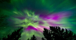 Read more about the article Watch: Space telescope captures solar megastorm behind epic northern lights